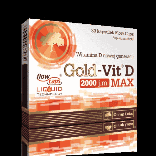 OLIMP Gold-Vit D Max 2000 IU x 30 capsules, vitamin D UK