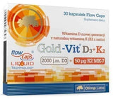 Olimp Gold-Vit D3 2000 + K2 x 30 capsules UK