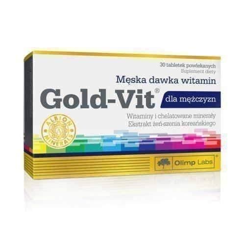 OLIMP Gold-Vit Men x 30 tablets vitamins and minerals for man UK