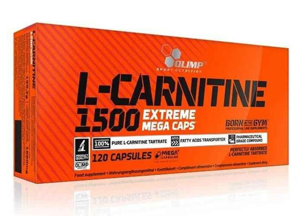 OLIMP L-Carnitine 1500 Extreme Mega Caps x 120 capsules UK
