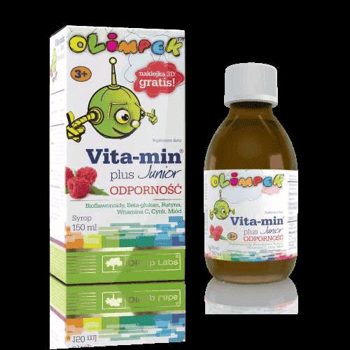 OLIMP Vita-Min Plus Junior Resistance syrup 150ml 3+ years strengthening the immune system UK