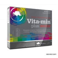 OLIMP Vita-Min Plus Senior x 30 capsules provides him with many vitamins and minerals UK