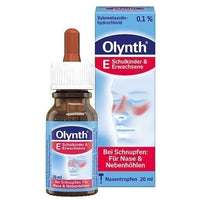 OLYNTH 0.1% saline nasal spray for adults, xylometazoline hydrochloride UK