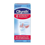 OLYNTH 0.1% saline nasal spray for adults, xylometazoline hydrochloride UK