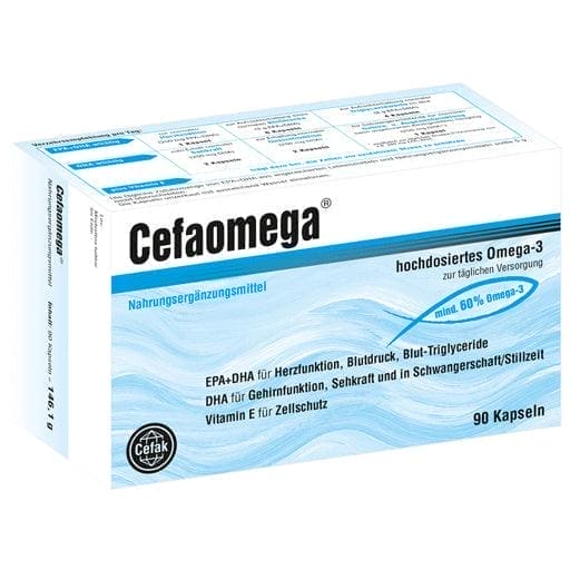 Omega 3 fatty acids depression, CEFAOMEGA capsules UK