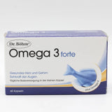 OMEGA-3 forte capsules Dr. Böhm, fish oil, gelatine, linseed oil UK