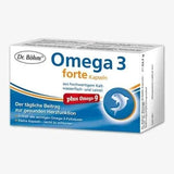 OMEGA-3 forte capsules Dr. Böhm, fish oil, gelatine, linseed oil UK