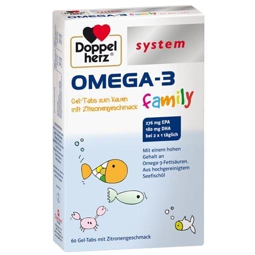 Omega-3 Gel, family, DHA and EPA, chewable tablets UK