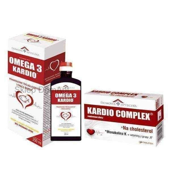 OMEGA 3 KARDIO Syrup 250ml + KARDIO COMPLEX x 30 tablets UK