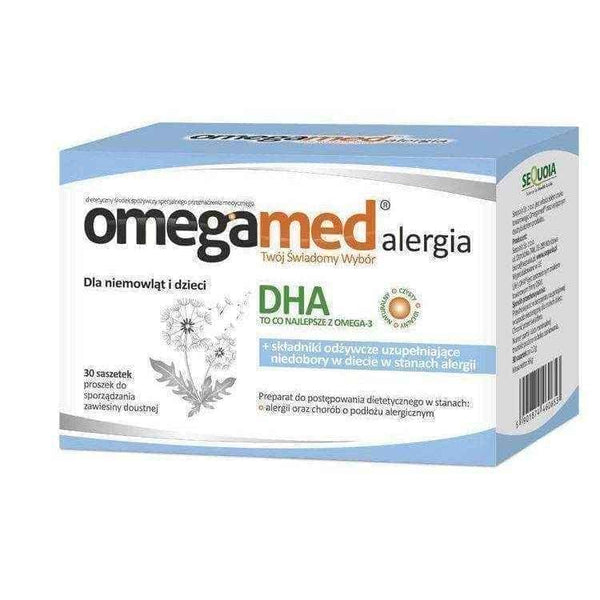 Omegamed allergy for babies and toddlers x 30 sachets, food allergy, food allergies UK