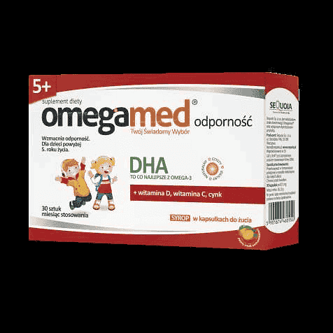 Omegamed RESISTANCE 5+ syrup capsules chewing x 30 pieces immune disorders UK