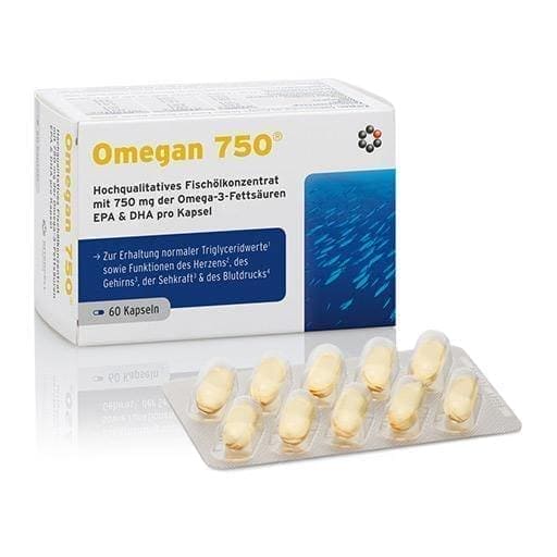 OMEGAN 750 soft capsules 60 pcs Deep sea fish oil UK
