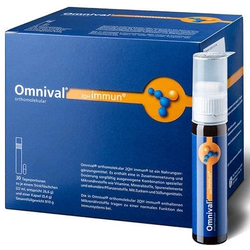 OMNIVAL orthomolecular 2OH immune 30 daily portions drinking bottles UK