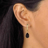 Onyx drop earrings UK