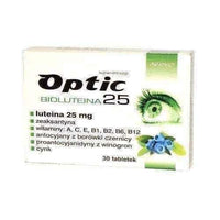 Optic Bioluteina 25 x 30 tablets, luteina bio complex, luteine UK