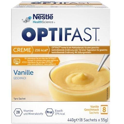 OPTIFAST home cream vanilla powder 8X55 g UK