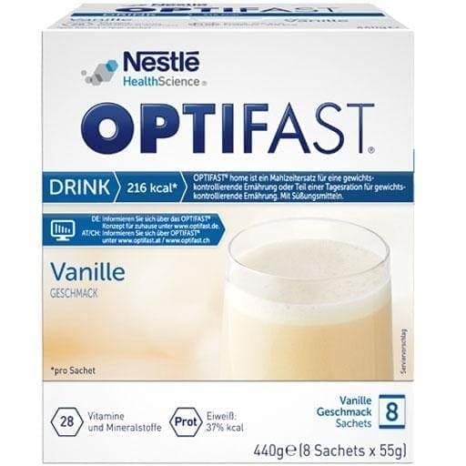 OPTIFAST home drink vanilla powder 8X55 g UK