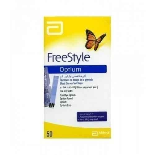 OPTIUM Test Strips for blood sugar 50 pieces / OPTIUM FREESTYLE UK