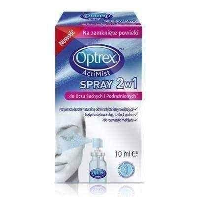 OPTREX ActiMist Spray 2in1 dry and irritated eyes 10ml UK