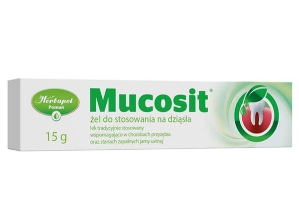 Oral cavity mucosa, Mucosit oral gel 15 g UK