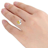 Orchid Jewelry Pear Cut Citrine Engagement Ring UK