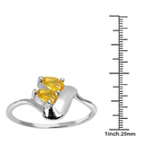 Orchid Jewelry Pear Cut Citrine Engagement Ring UK