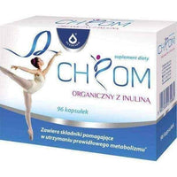 Organic chromium inulin x 96 capsules, inulin fiber, chromium supplement UK