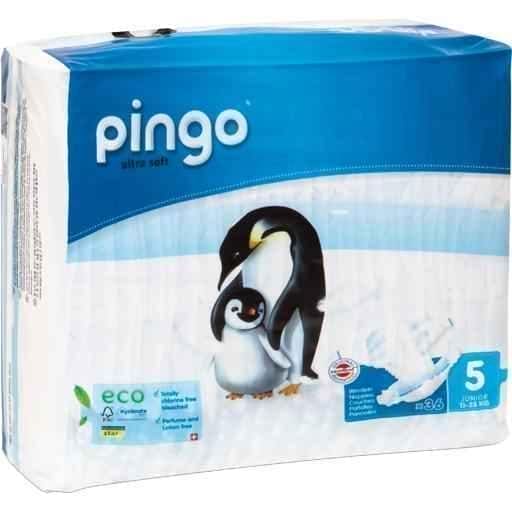 ORGANIC DIAPERS junior 12-25 kg Penguin PINGO SWISS 36 pcs UK