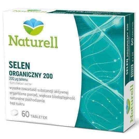 Organic Selenium 200 x 60 tablets, selenium supplement UK