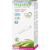 ORGANIC TAMPONS light mini with applicator 100% BW MASMI UK