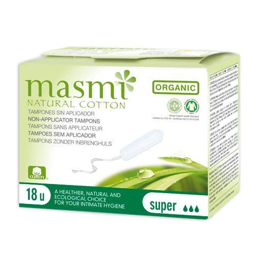 ORGANIC TAMPONS Super 100% Organic Cotton MASMI UK