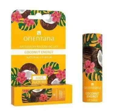 Orientana Natural Coconut Energy lip balm x 1 piece UK
