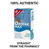 OROFAR MAX, Sore Throat Pain Thrush Aphthae Ulcer Infection Treatment UK