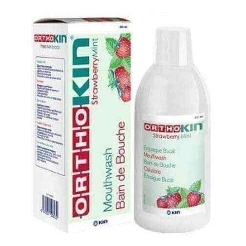 OrthoKIN liquid mouthwash strawberry-mint 500ml UK