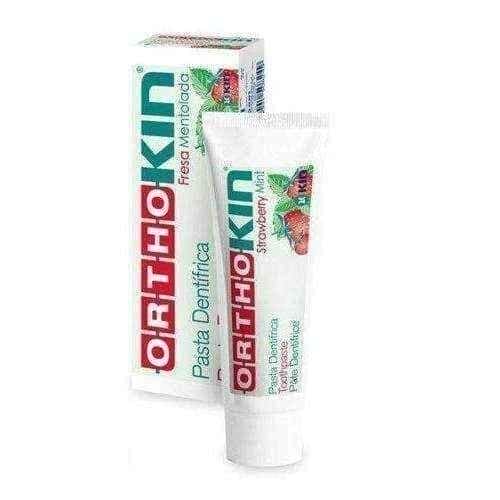 OrthoKIN Toothpaste strawberry-mint 75ml, fluoride toothpaste UK