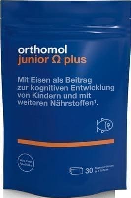 ORTHOMOL Junior Omega plus chewing tablets 90 pcs brain power for bright minds UK