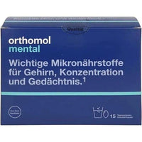 ORTHOMOL mental, vitamins for brain memory and concentration UK