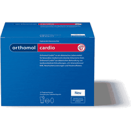 ORTOMOL CARDIO 30 doses, ORTHOMOL CARDIO UK