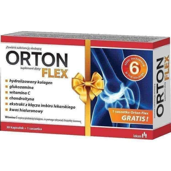 Orton Flex x 30 capsules + Orton Flex x 1 sachet, hyaluronic acid UK
