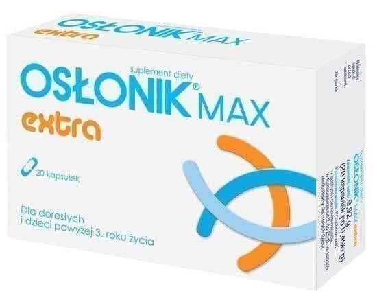 Osłonik Max Extra x 20 capsules Saccharomyces boulardii UK