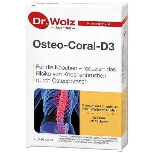 OSTEO CORAL D3 Dr. Wolz, manganese, copper, zinc UK