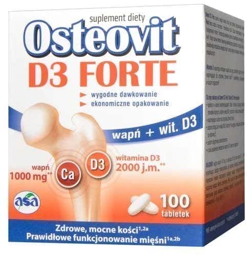 Osteovit D3 Forte, calcium carbonate, calcium, vitamin D UK