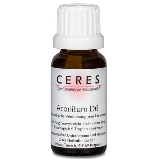 Otitis media, influenza, urinary tract infection, Aconitum D 6 Dilution, CERES UK