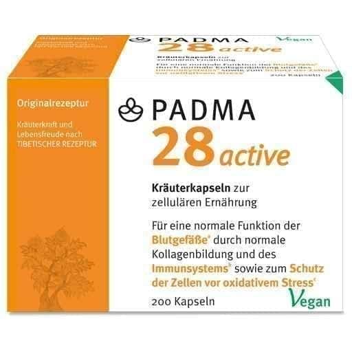 PADMA 28 active capsules 200 pcs cardamom, ribwort plantain UK