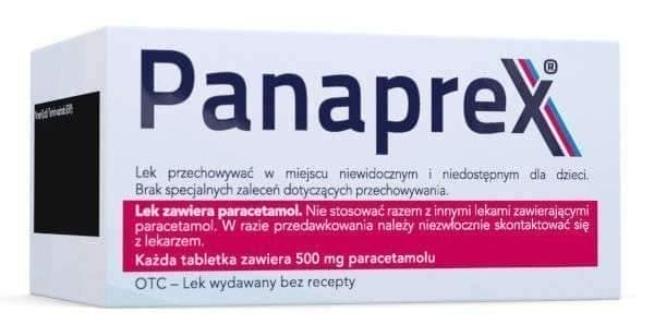 Panaprex 500mg x 50 paracetamol tablets UK