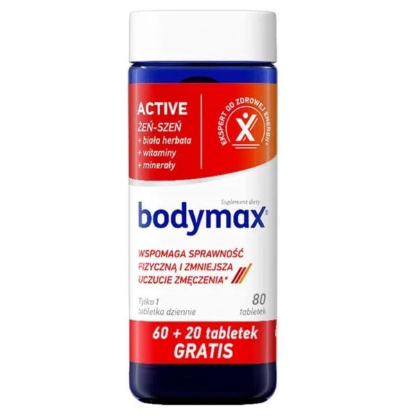 Panax ginseng tablets, BODYMAX Active 80 UK