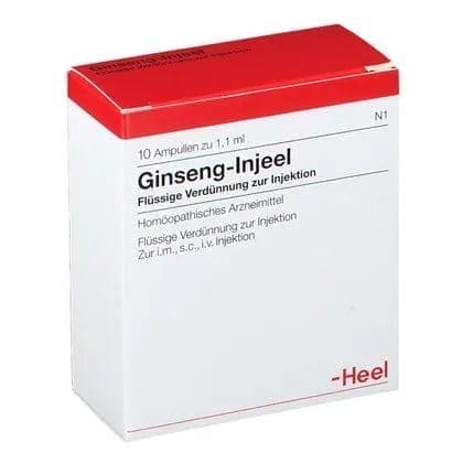 Panax quinquefolius, GINSENG INJEEL ampoules UK