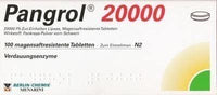 PANGROL 20,000 enteric-coated tablets 100 pc UK