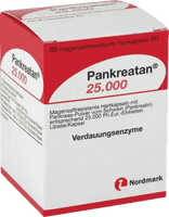 PANKREATAN (buy pancreatin) 25,000 gastro-resistant hard capsules UK