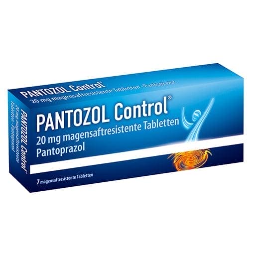 Pantoprazole, pantoprazol, PANTOZOL Control 20 mg gastro-free tablets UK